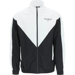 Balmain - Logo Windjack - Heren - 100% Polyamide - Lange Mouwen