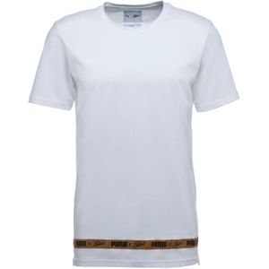 Puma - Taped Branded - T-shirt - Wit