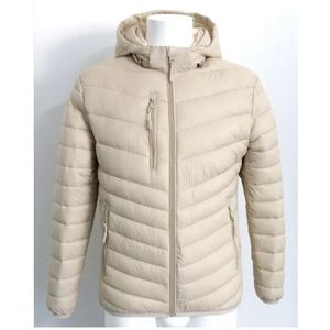 Frivilin - Winterjas - Ecru - Lichtgewicht Pufferjas - Slim Fit