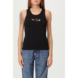 Diesel - T-Lynys-Od - Tank Top - Zwart - Mouwloos - Katoen-Elastaanmix