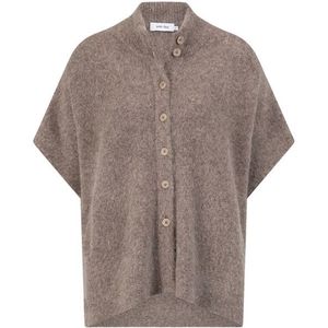 Knit-ted - Vest 252P023 Pleunie - Donker Bruin