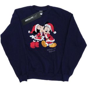 Li-cense - Disney - Sweater - Zwart - Katoen - Mickey en Minnie Kerstmis Kus
