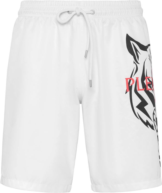 Plein Sport - Swim Trunks Tiger - Badmode - Wit - Polyester
