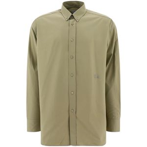 Burberry - Katoenen Oxford Overhemd - Hunter Groen - Casual Overhemd