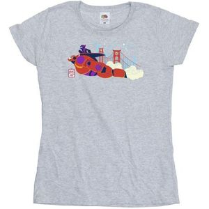 Li-cense Disney dames big hero 6 baymax hiro brug katoenen t-shirt