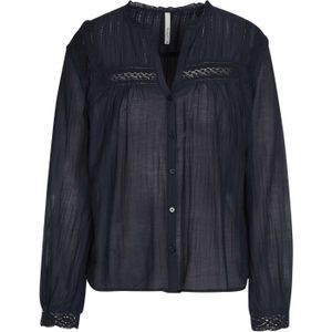 Pepe Jeans - PL303938 592 ADMIRAAL - Blouse - Lange Mouw - Katoenmix