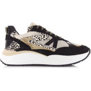 Poelman Lpcharu-02poe black / soft gold lage sneakers dames