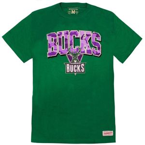 Mitchell & Nes - NBA Milwaukee Bucks - Heren T-shirt