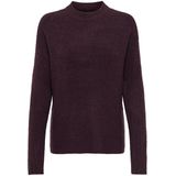 Only - ONLCAMILLA O-NECK L/S - Gebreide Trui - Winetasting - Regular Fit