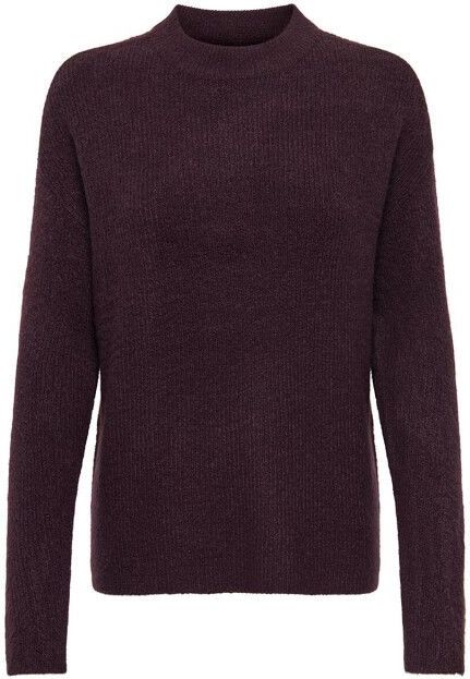 Only - ONLCAMILLA O-NECK L/S - Gebreide Trui - Winetasting - Regular Fit