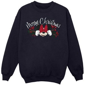 Li-cense Disney dames minnie mouse kerstmis holly sweatshirt