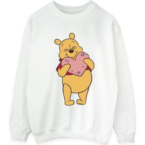 Li-cense Disney heren winnie the pooh sweatshirt met hartjesogen