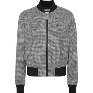 Cropped Bomber - Pied De Poule - Kleding
