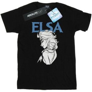 Li-cense Disney dames frozen elsa profiel schets katoenen vriendje t-shirt