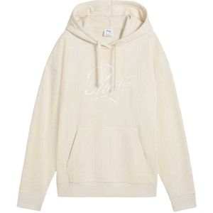 Puma - Dames ess script comfort hoodie - Effen - Met Capuchon