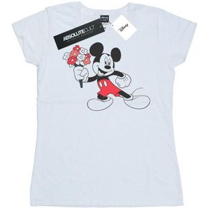 Li-cense Disney dames mickey mouse bloemen katoenen t-shirt