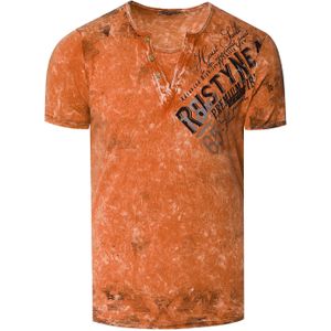 Rusty Neal - T-shirt - Normale Pasvorm - Met Logo-print Aan De Zijkant