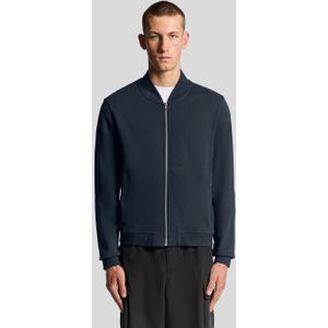 Lyle & Scott - Half Raglan Mouw Jersey Bomber - Marineblauw