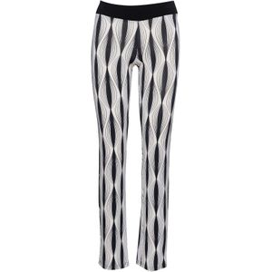 Stretchbroek - Zwart-wit - Jersey Stof