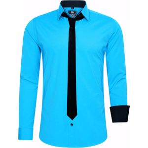 Set van 2 overhemden met stropdas