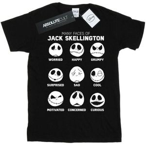 Li-cense Disney dames nightmare before christmas the many faces of jack katoenen vriendje t-shirt