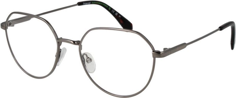 Polaroid - Panto - Optische Bril - Grijs - Volledig Metalen Constructie