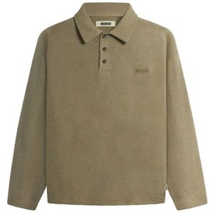 Woodbird - Polo Lange Mouw - Khaki - 2536-415