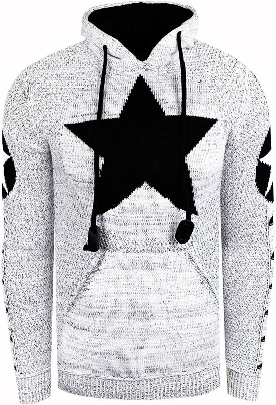 Grof gebreide hoodie