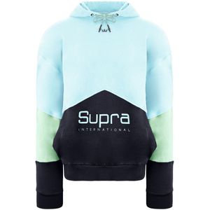 Supra - 102552 - Fleece Hoodie - Blauw - Lange Mouw - Heren