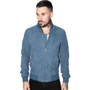 Heren - Varsity Lederen Bomberjack - Geitensuède - Athene