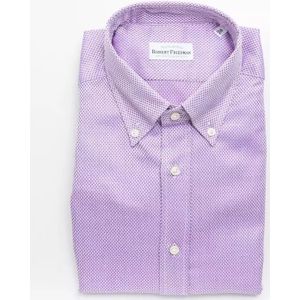 Paars Geselecteerd Katoenen Overhemd