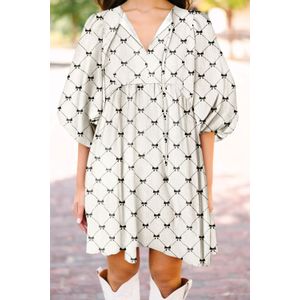 Strikprint Mini Jurk