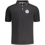 North Sails - Zwart - Poloshirt - Katoen - Heren met Nautische Print
