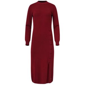 Smashed Lemon - Midi-jurk - Zandkleurig - Gebreid met Lurex