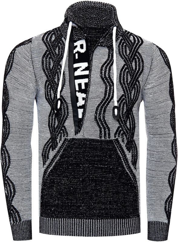 Rusty Neal - Gebreide Trui - Casual Pasvorm - Opstaande Kraag