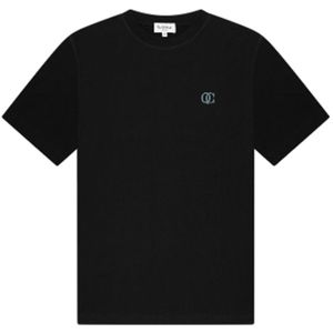 Quotrell | padua t-shirt black/ocean blue