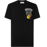 Philipp Plein - T-shirt - Wit - Round Neck SS Gothic Duck - Katoen