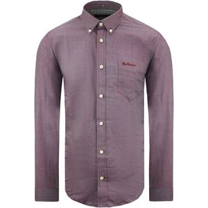 Ben Sherman - Oxford - Overhemd - Bourgondië - Heren