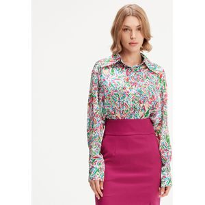Liberty - Blouse - Zomerprint - Lange Mouwen - Italiaanse Kraag