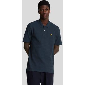 Lyle And Scott - Micro Argyle Poloshirt - Blauw - Heren
