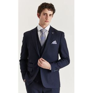 Marineblauwe Prince of Wales - Herenblazer - Formele Blazer