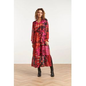 Smashed Lemon - 23537 - Maxi Jurk - Mix Match Abstract Print
