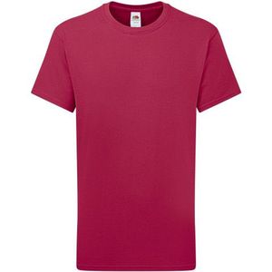 Fruit of the Loom - Effen T-shirt - Jongens - 100% Katoen - Korte Mouwen