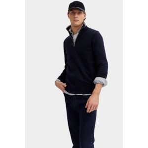 Basefield - Pullover - Blauw - Zip Troyer - 219018457/654