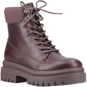 Rocket Dog - Danie - Kunstleren Laarzen - Donkerbruin - Tot Halverwege De Kuit