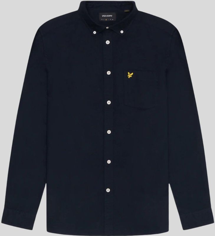Lyle & Scott - Oxford Overhemd - Marineblauw