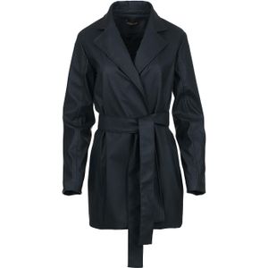 Zwart - Jasje - Imitatieleer - Met Ceintuur