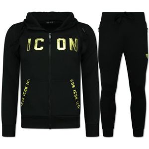Top-Star - ICON - Joggingpak - Zwart/Goud - Trainingspakken Heren