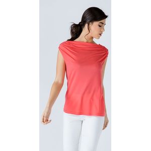 Asymmetrische Top - Koraal - Zomertop - Mouwloos aan de ene kant