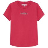 TOMMY HILFIGER Shirt  knalrood / zilver